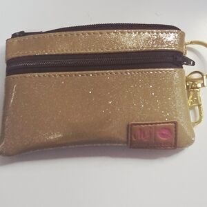 MY Key & Card Holder in Glittery Tan
